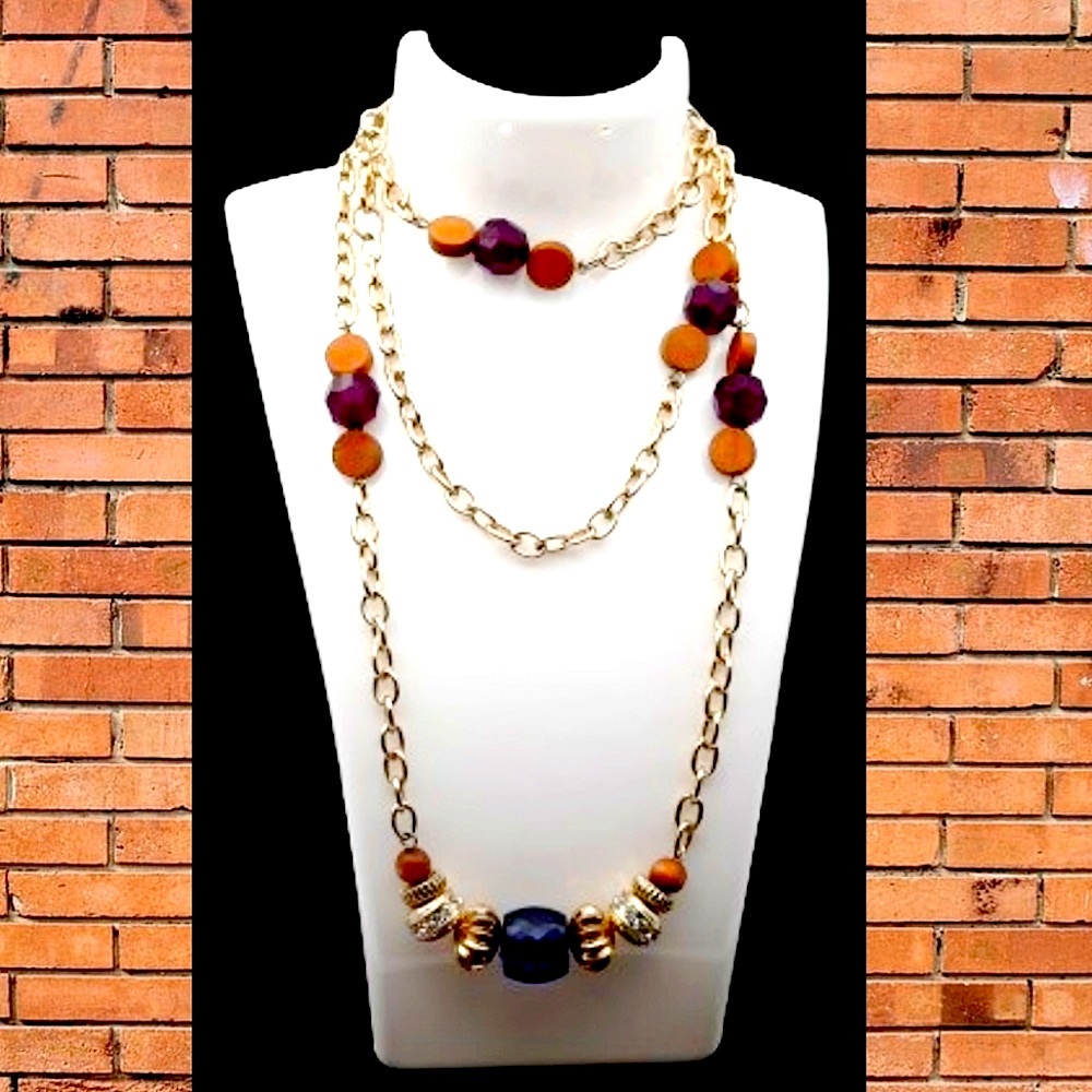 Women's Multi Colored Stone Necklace